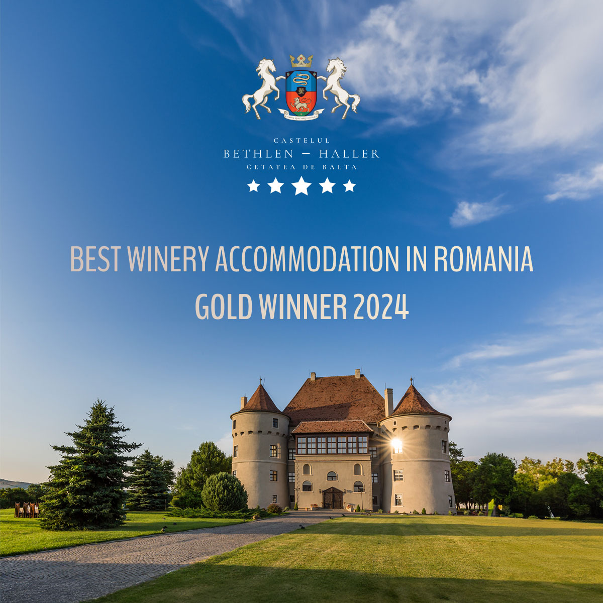 Castelul Bethlen-Haller, desemnat de Top Hotel Awards „Cea mai bună destinație de turism viticol din România”
